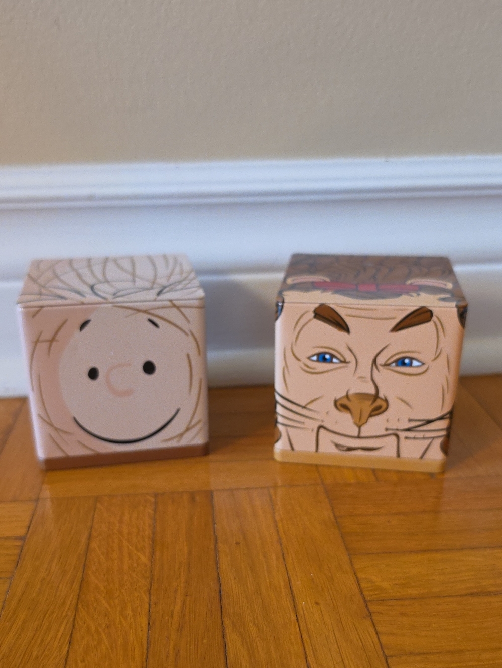 Hallmark Beige & Brown Whimsical Face Accent Cubes Oz, And Peanuts